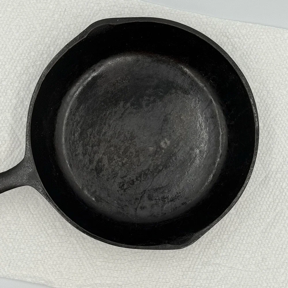 Vintage BSR No. 5 Cast Iron Skillet‎ w/Heat Ring 8-1/8